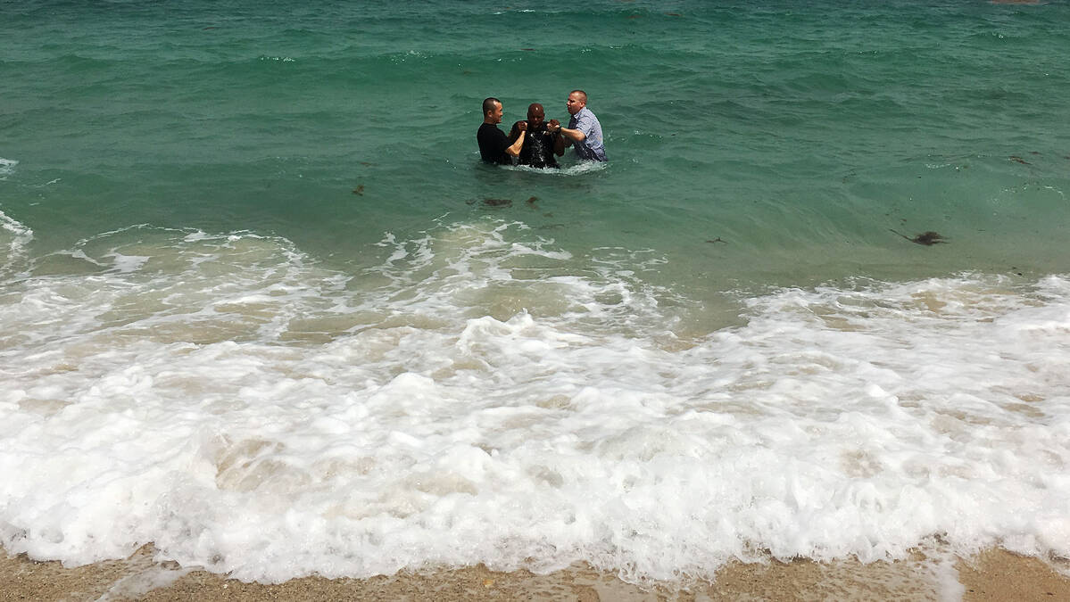 Baptism in Arabian Gulf