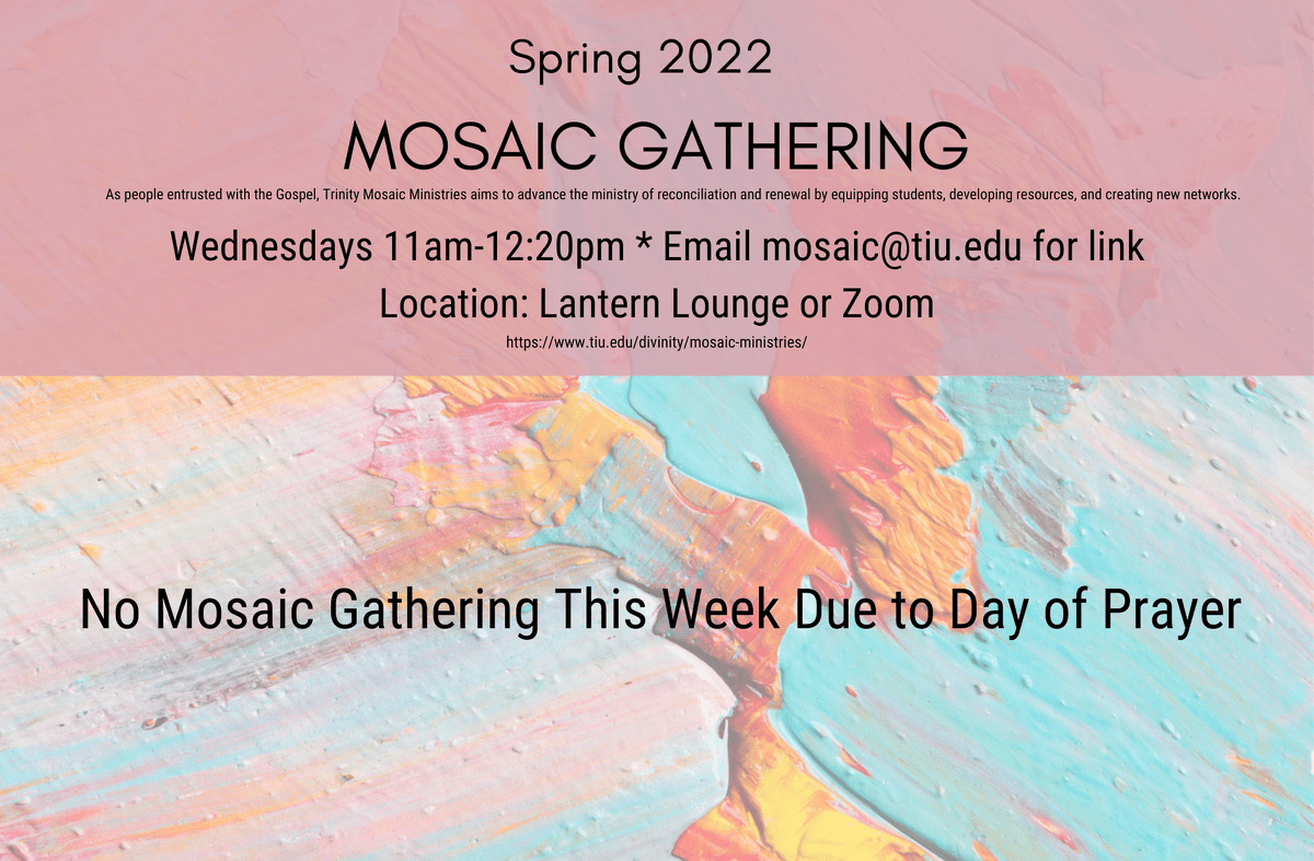 Mosaic Gathering Mar 23 DOP