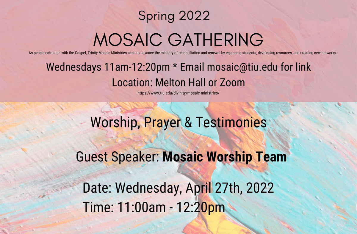 Mosaic Gathering Apr 27 WPT