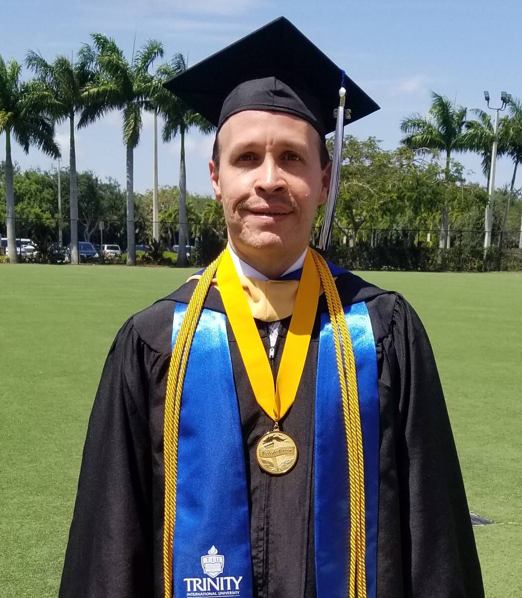 Jose Fontenez at Trinity Florida graduation