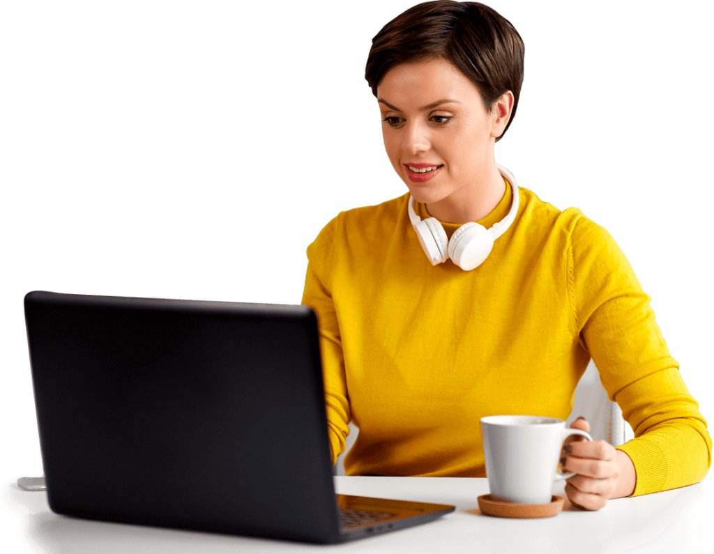 person at computer