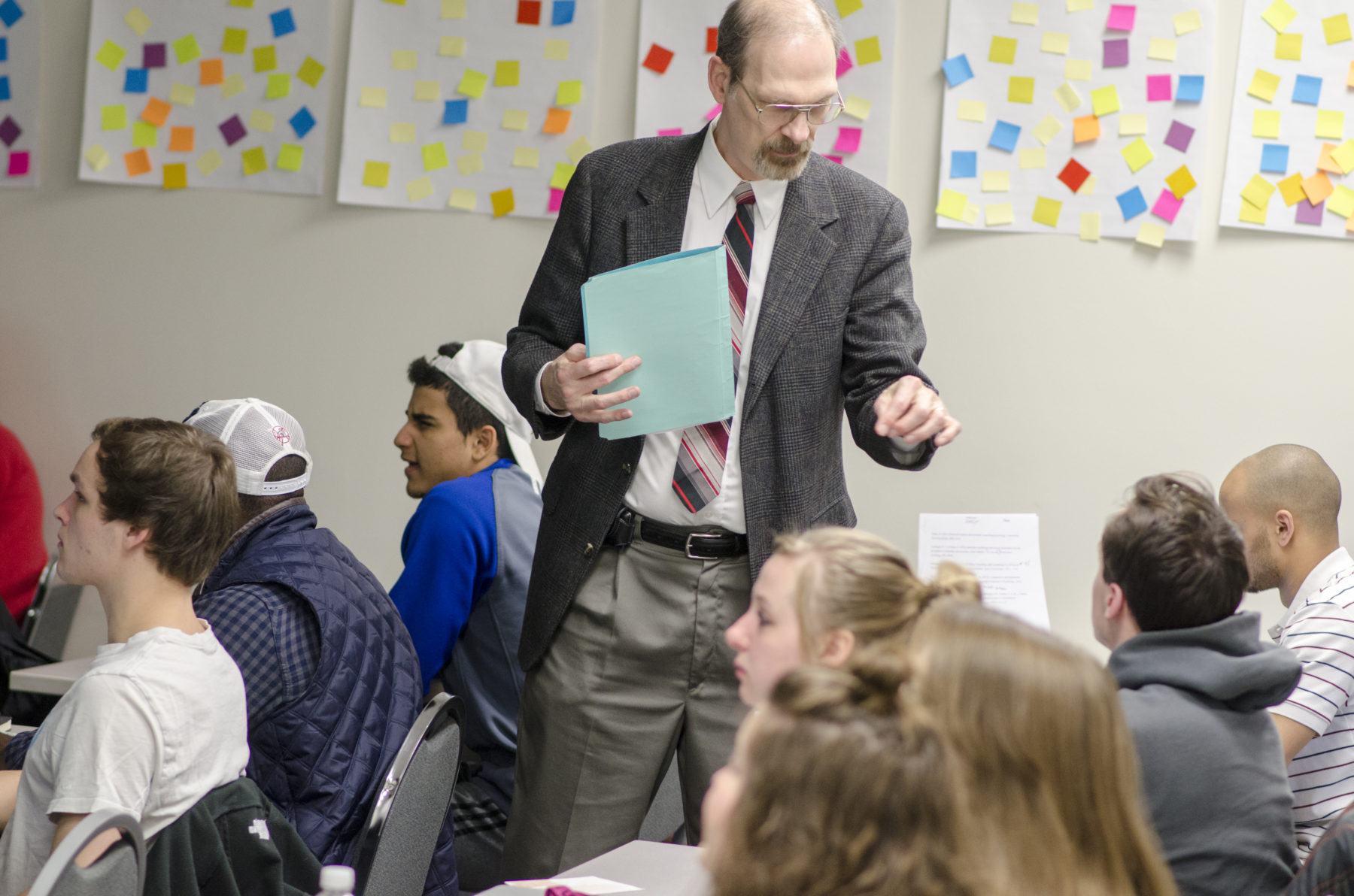 Dr. Robinson teaching in a classroom