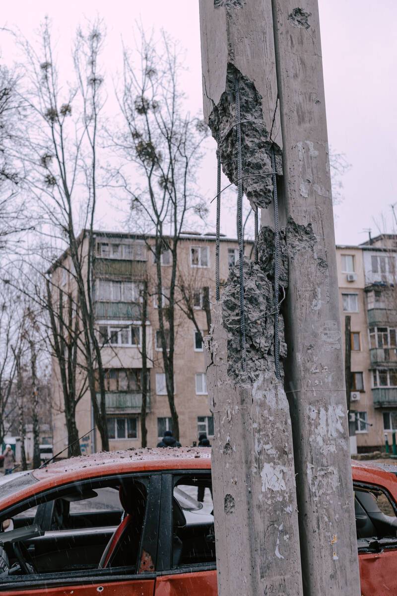 Damaged post