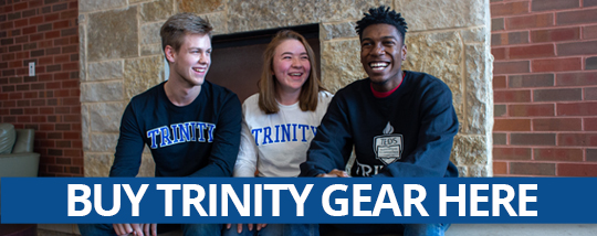 Students wearing Trinity gear